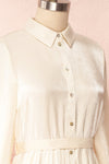 Rosamond White Sparkling Midi Dress | Boutique 1861 side close up