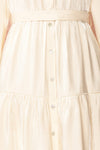 Rosamond White Sparkling Midi Dress | Boutique 1861 fabric