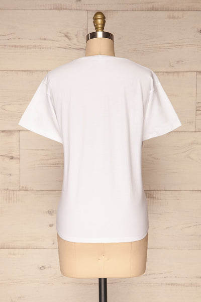 Rosanna White Short Sleeved T-Shirt | La Petite Garçonne back view