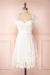 Rosary White Short Lace Bridal Dress | Boudoir 1861