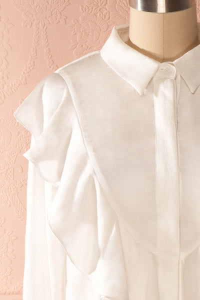 Rose-Abelle - Romantic frilly white blouse