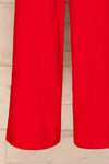 Rosenheim Red Jumpsuit | Combinaison | La Petite Garçonne bottom close-up