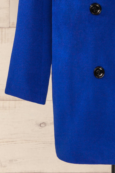 Roubaix Blue Straight Double-Breasted Coat | La petite garçonne bottom