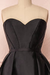 Rowane Black Bustier Ball Gown | Robe de bal | Boutique 1861 front close-up