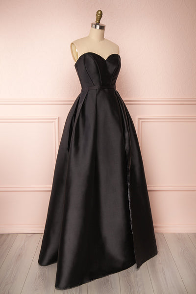 Rowane Black Bustier Ball Gown | Robe de bal | Boutique 1861 side view