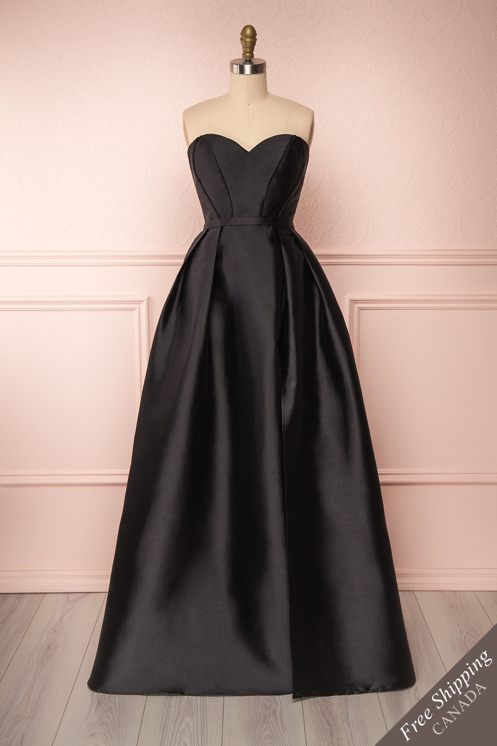 Rowane | Black Bustier Gown