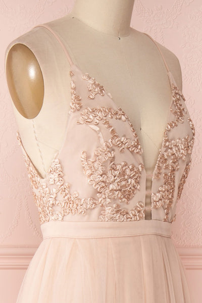 Ruan Blush | Pink Embroidered Dress