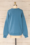Ruby Crewneck Blue Oversized Sweater | La petite garçonne back view