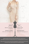 Ryn Champagne Bronze Sequin Bustier Mermaid Gown | La Petite Garçonne informations