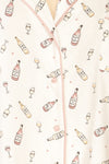 Set Carbonada White Wine Pyjama Set | La petite garçonne fabric