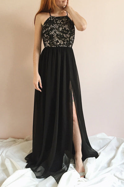 Sabira Black | Maxi Dress