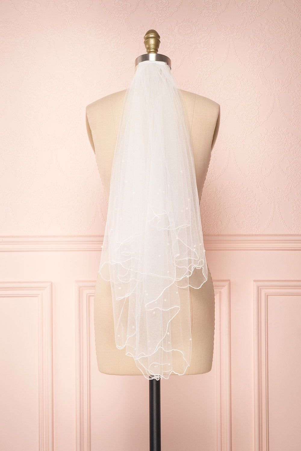 Saburro White Embroidered Wedding Veil | Boudoir 1861