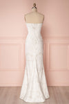 Sachini White Embroidered Bustier Mermaid Gown | Boudoir 1861