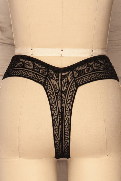Sakinah Black Lace Panties back close up | La Petite Garçonne Chpt. 2