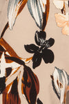 Salerno Beige Floral Shorts w/ Pockets | La petite garçonne fabric