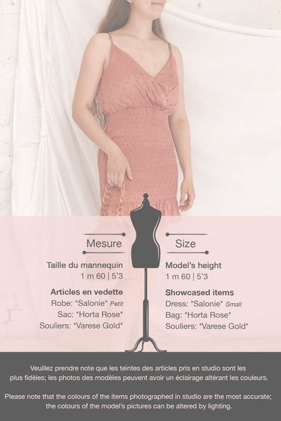 Salonie Pink Silky Dotted Short Dress | Boutique 1861 template