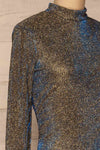 Salonique Black Sparkling Maxi Dress | La petite garçonne side close-up