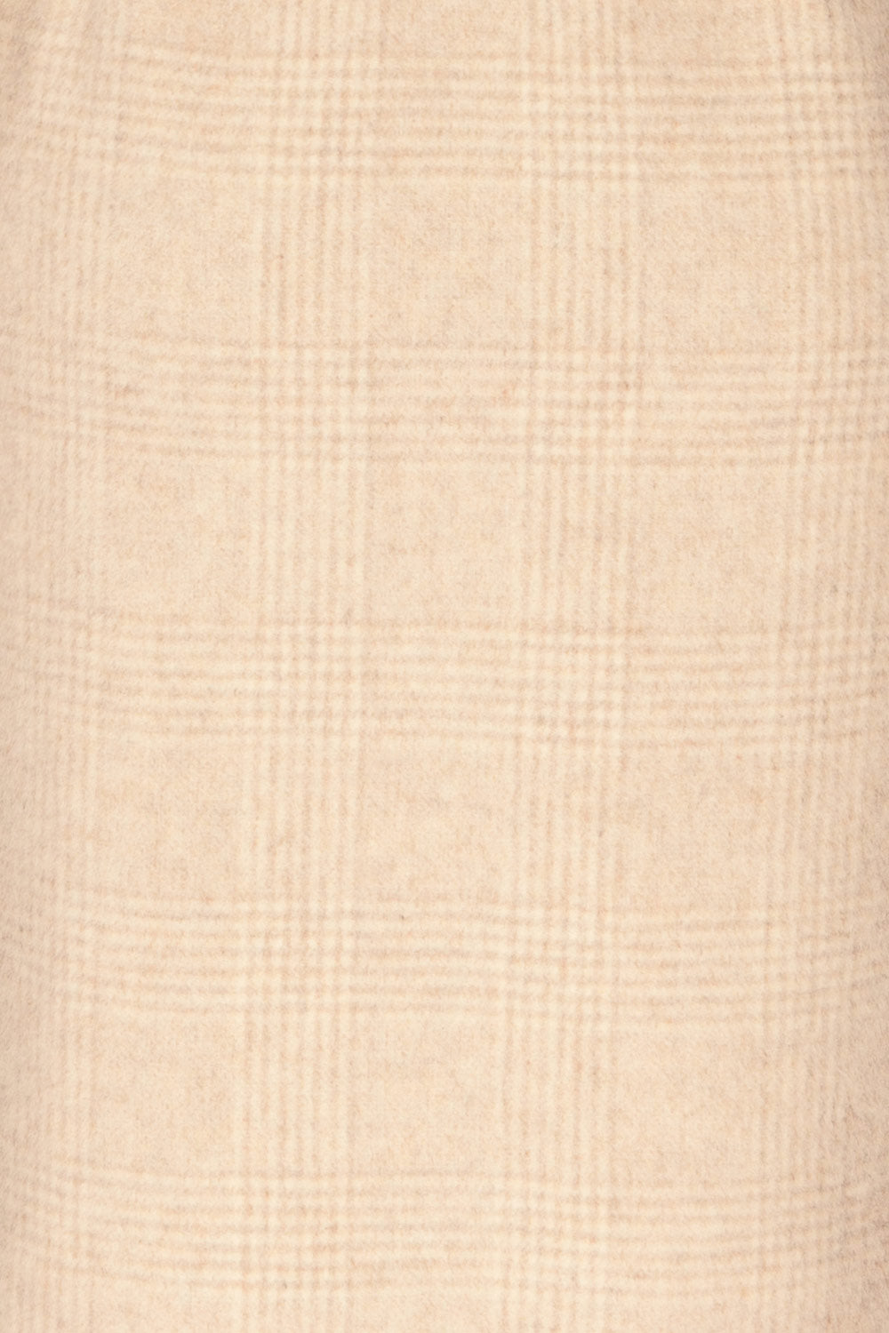 Samia Beige Checkered Felt Trench Coat | La Petite Garçonne fabric detail 