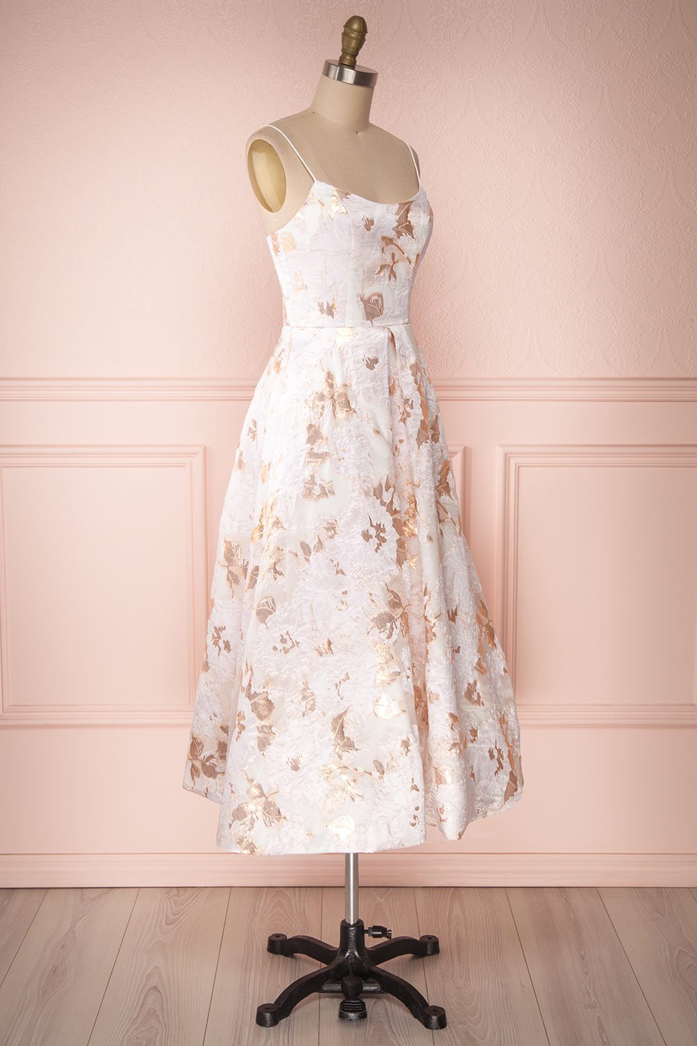 Samilla | Cream & Rose Gold Dress