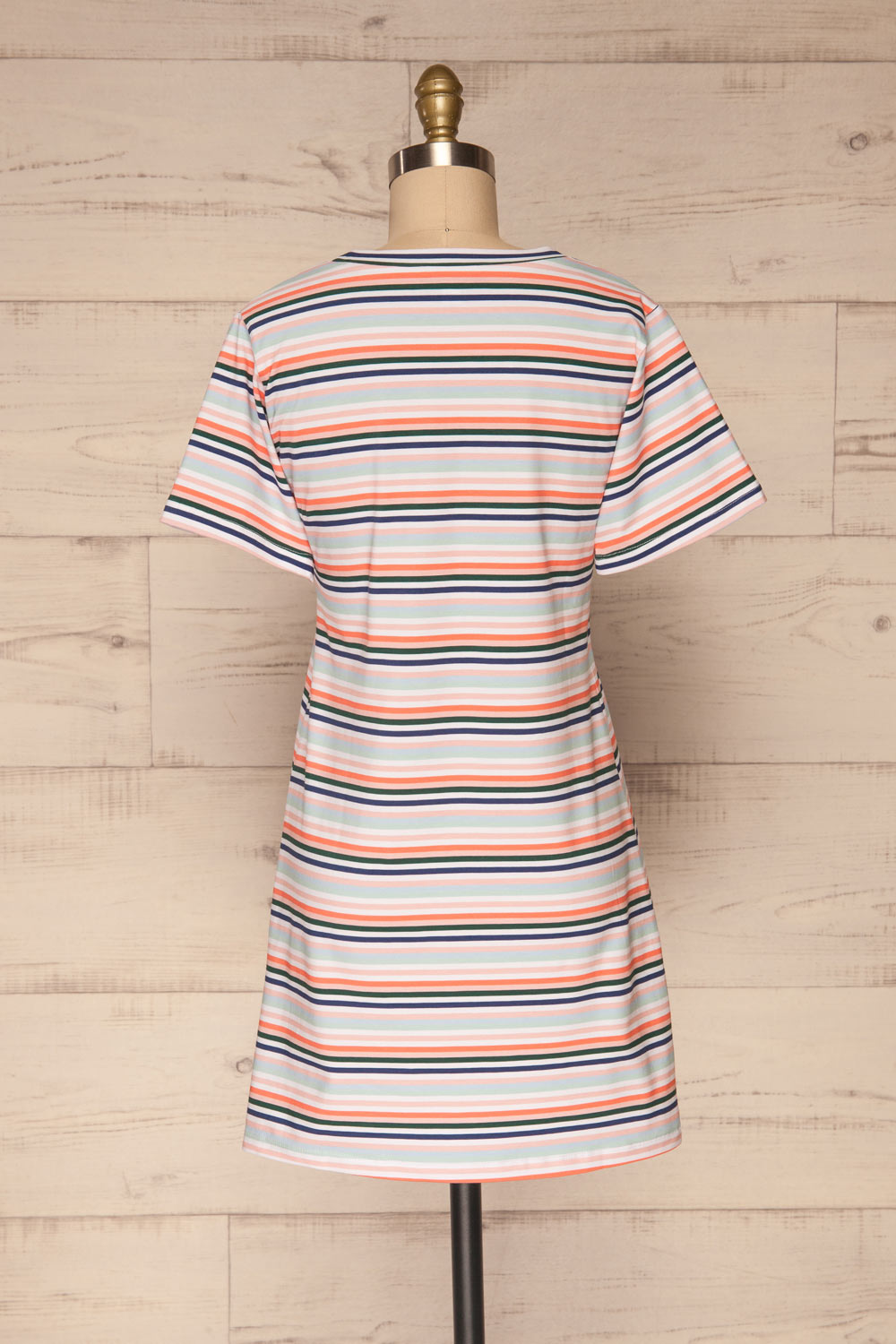 Sammia Striped T-Shirt Dress | La petite garçonne back view