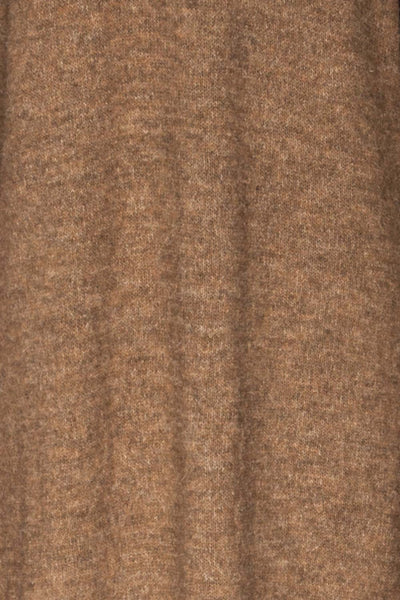 Saracena Taupe Knit Long Cardigan | La Petite Garçonne fabric detail