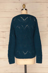 Saratov Midnight Blue Knit Sweater | La Petite Garçonne back view