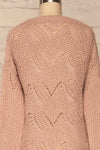 Saratov Sunrise Lilac Knit Sweater | La Petite Garçonne back close-up