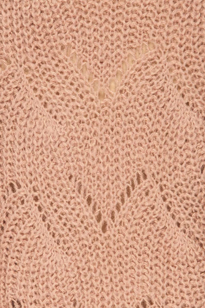 Saratov Sunrise Lilac Knit Sweater | La Petite Garçonne fabric detail