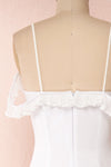 Sasha White Mermaid Bridal Dress | Robe back close up | Boudoir 1861