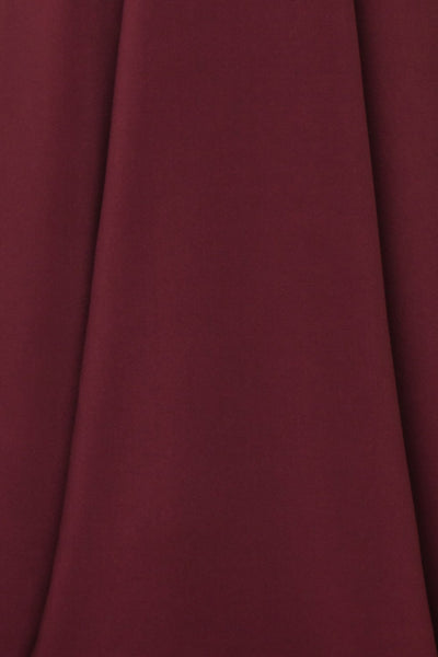 Sasha Burgundy Mermaid Maxi Dress | Robe fabric | Boudoir 1861