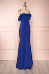 Sasha Royal Blue Mermaid Maxi Dress side view | Boudoir 1861