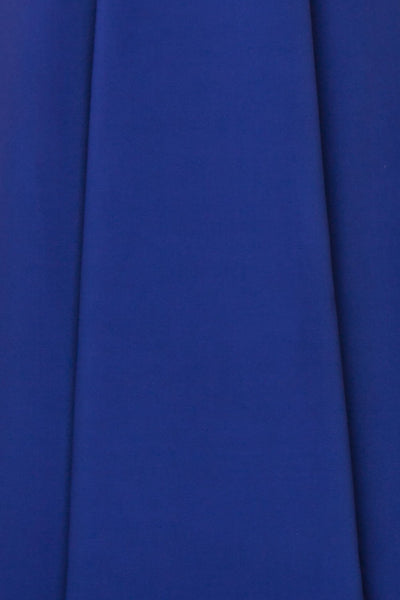 Sasha Royal Blue Mermaid Maxi Dress fabric | Boudoir 1861