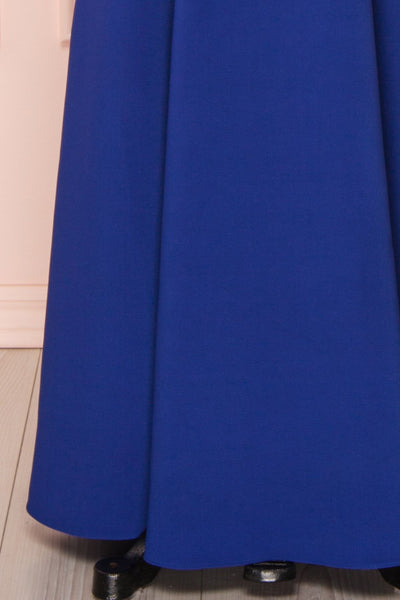 Sasha Royal Blue Mermaid Maxi Dress skirt | Boudoir 1861