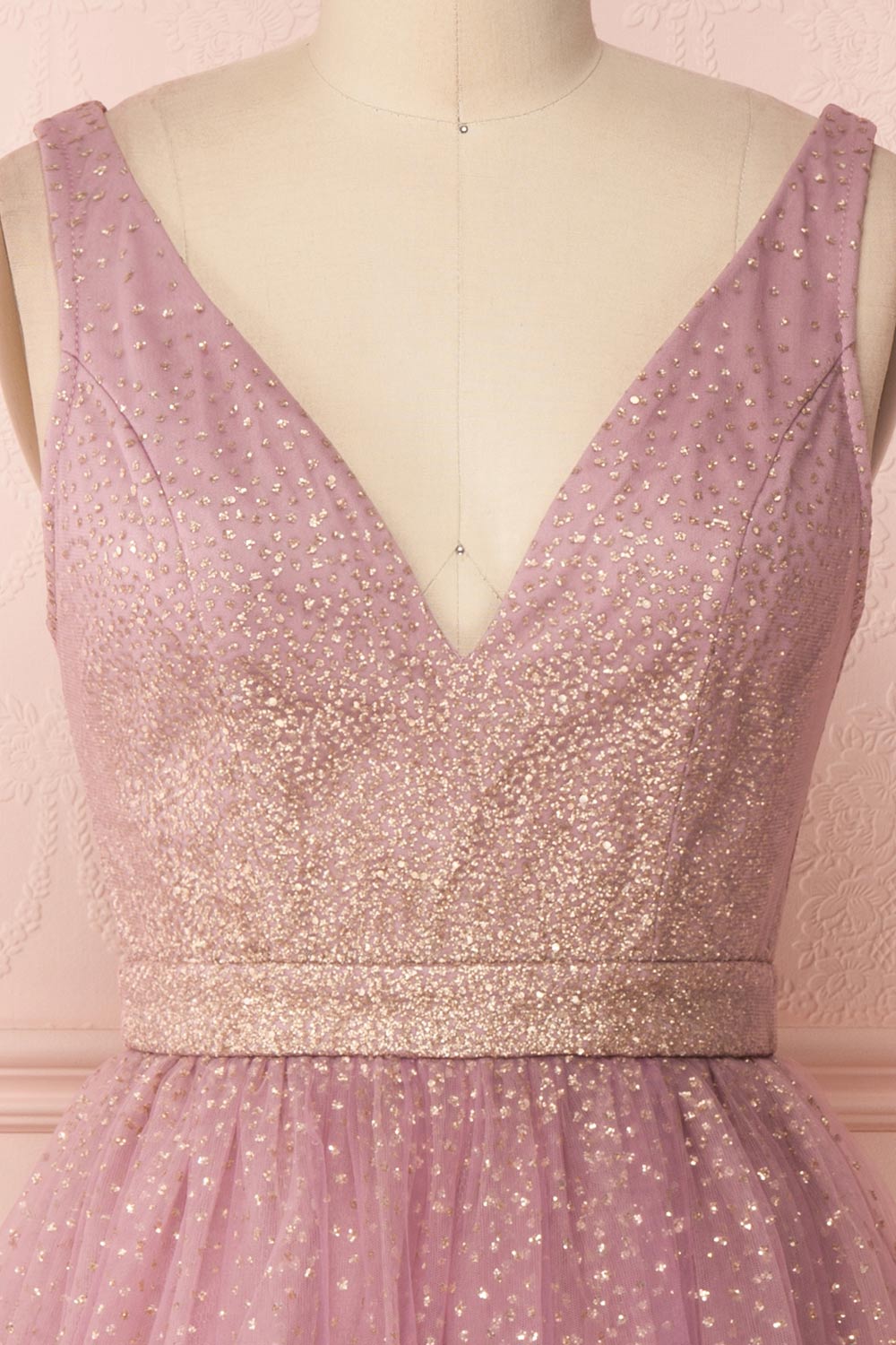 Saya Mauve | Purple Glittery Dress