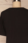 Schore Black Organic Cotton T-Shirt | La petite garçonne back close up
