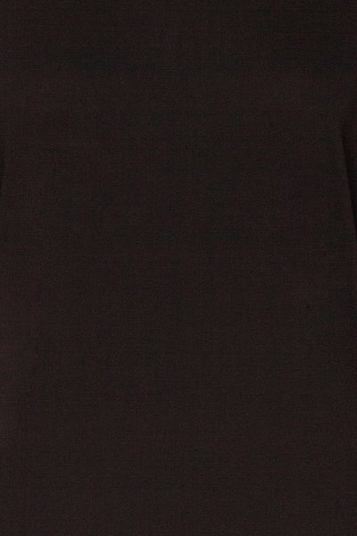 Schore Black Organic Cotton T-Shirt | La petite garçonne fabric