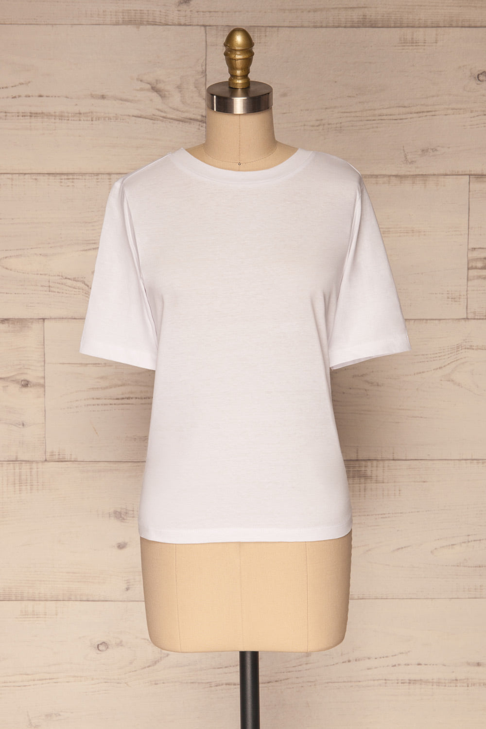 Schore White Organic Cotton T-Shirt | La petite garçonne front view