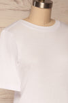 Schore White Organic Cotton T-Shirt | La petite garçonne side close up