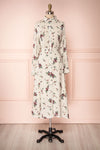 Seara Beige Floral Long Sleeved Shirt Dress | Boutique 1861 1