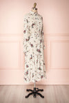 Seara Beige Floral Long Sleeved Shirt Dress | Boutique 1861 3