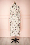 Seara Beige Floral Long Sleeved Shirt Dress | Boutique 1861 5