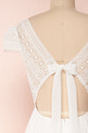 Senji Ivory Chiffon & Lace Wrap-Style Gown | Boudoir 1861 6