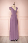 Senji Mauve Chiffon & Lace Wrap-Style Gown | Boudoir 1861 3
