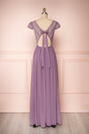 Senji Mauve Chiffon & Lace Wrap-Style Gown | Boudoir 1861 5