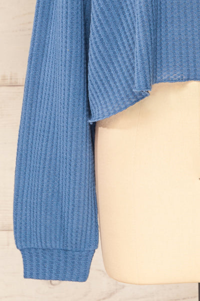Sepino Blue Cropped Knit Sweater | La petite garçonne bottom