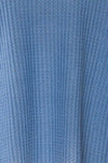Sepino Blue Cropped Knit Sweater | La petite garçonne fabric