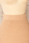 Set Altrocanto Beige Crop Top & Skirt Set | La petite garçonne  side close-up