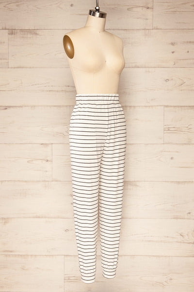Set Capareac White Striped Pyjama Set | La petite garçonne side view