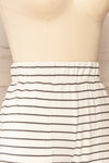Set Capareac White Striped Pyjama Set | La petite garçonne side close-up