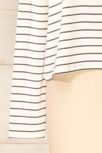Set Capareac White Striped Pyjama Set | La petite garçonne sleeve